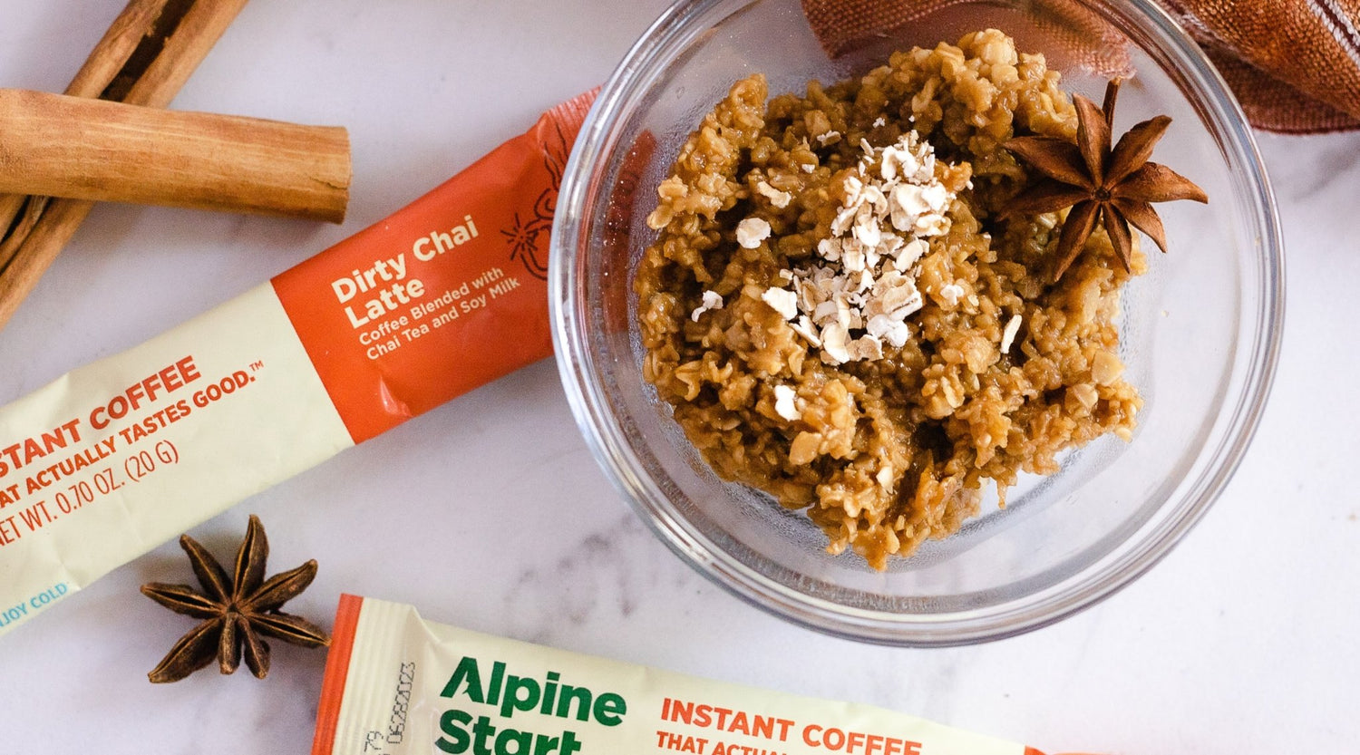 Dirty Chai Tea Oatmeal - Alpine Start
