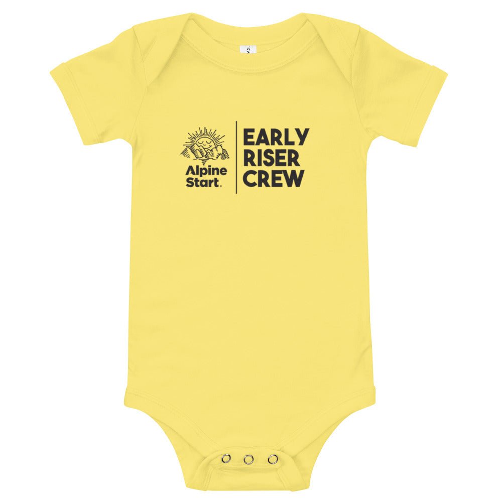 Early Riser Crew Baby Onesie - Alpine Start