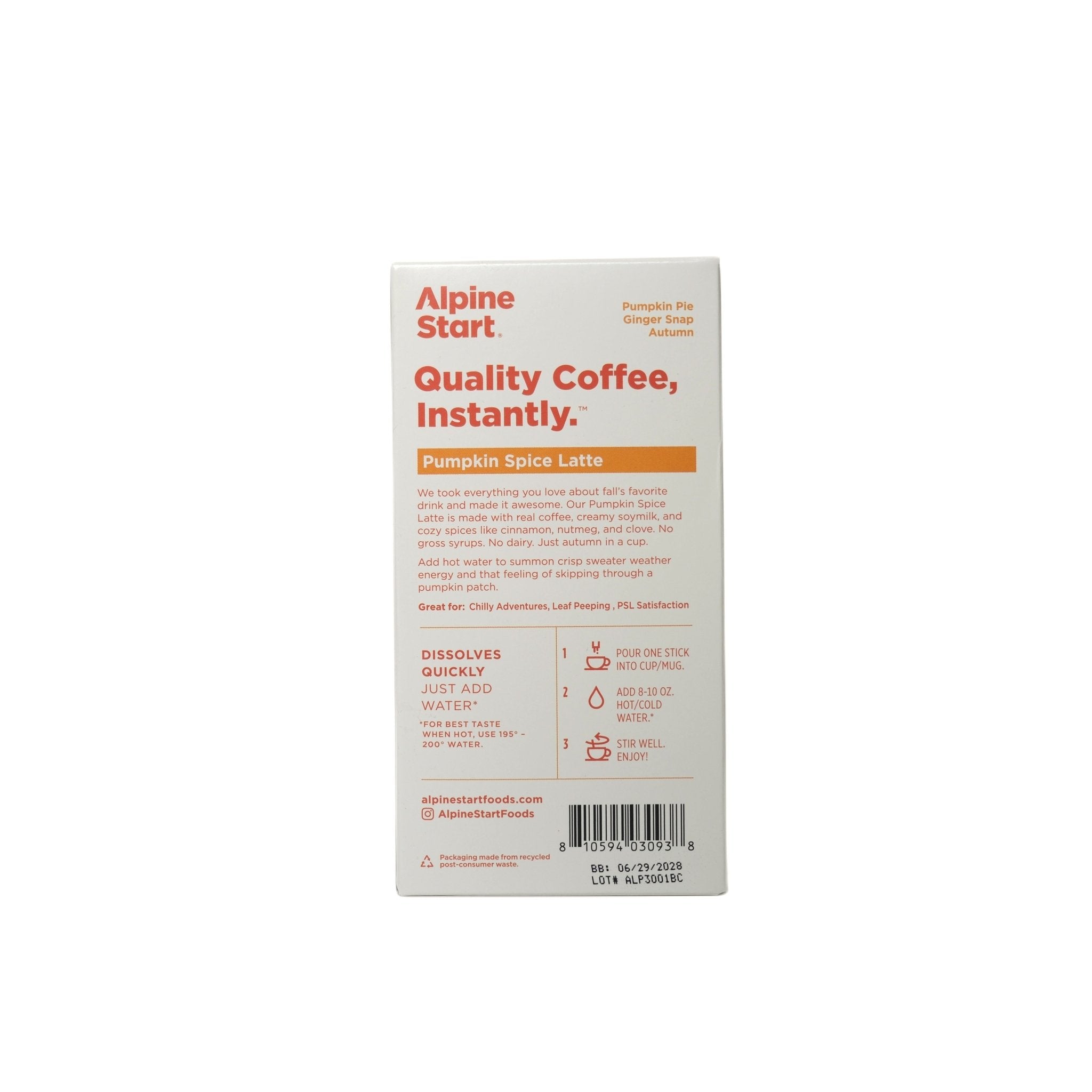 Pumpkin Spice Latte - Alpine Start
