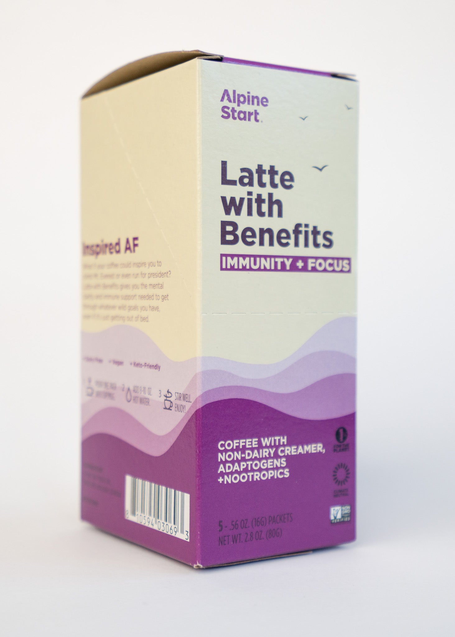 Latte With Benefits Single Serve 5-Pack - Alpine Start