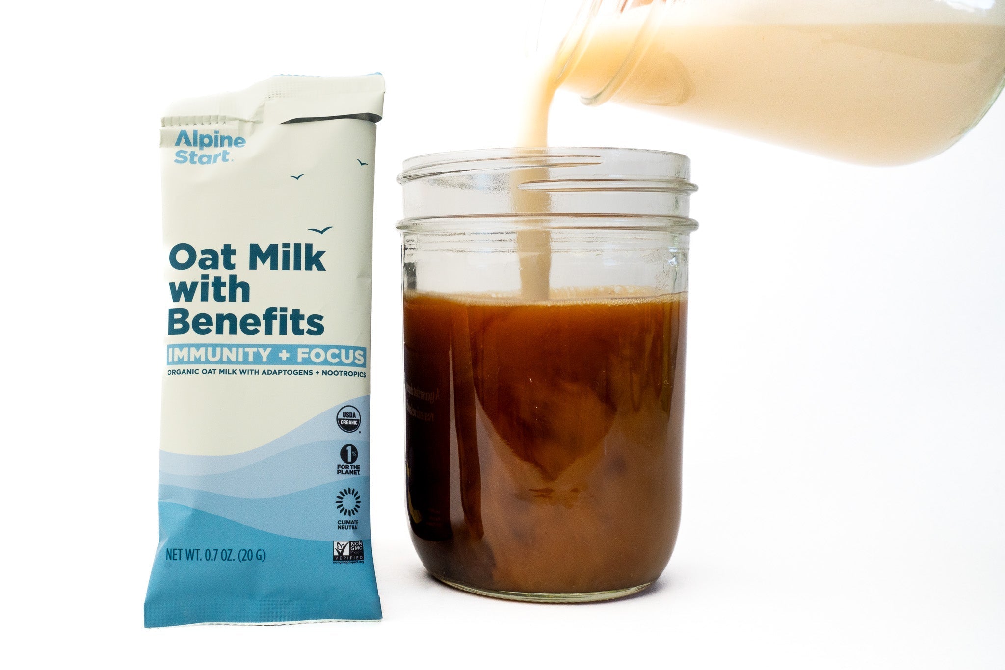 Oatmilk With Benefits Single Serve 20 SERVING 4 PACK - Alpine Start