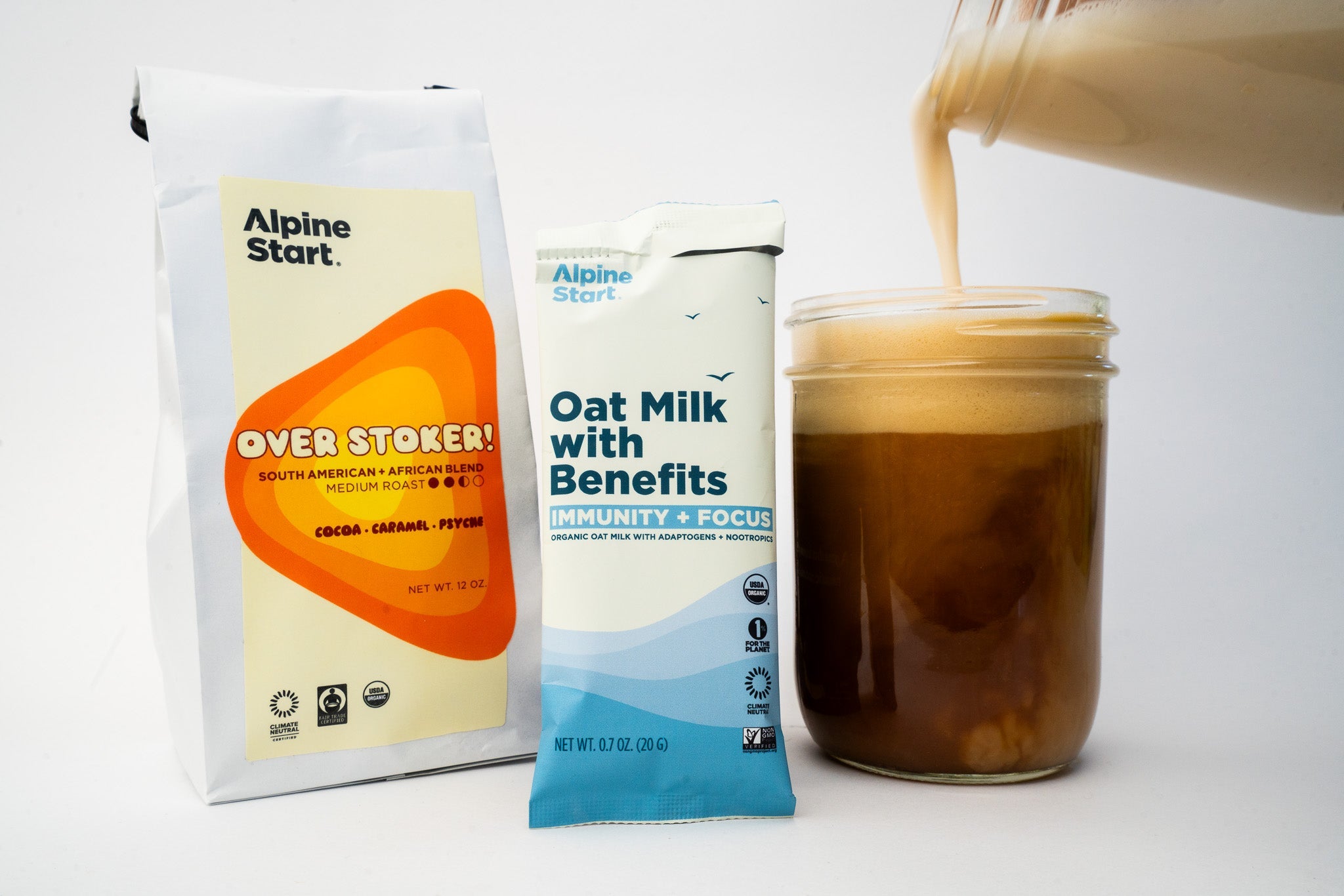 Oatmilk With Benefits Single Serve 5-pack - Alpine Start